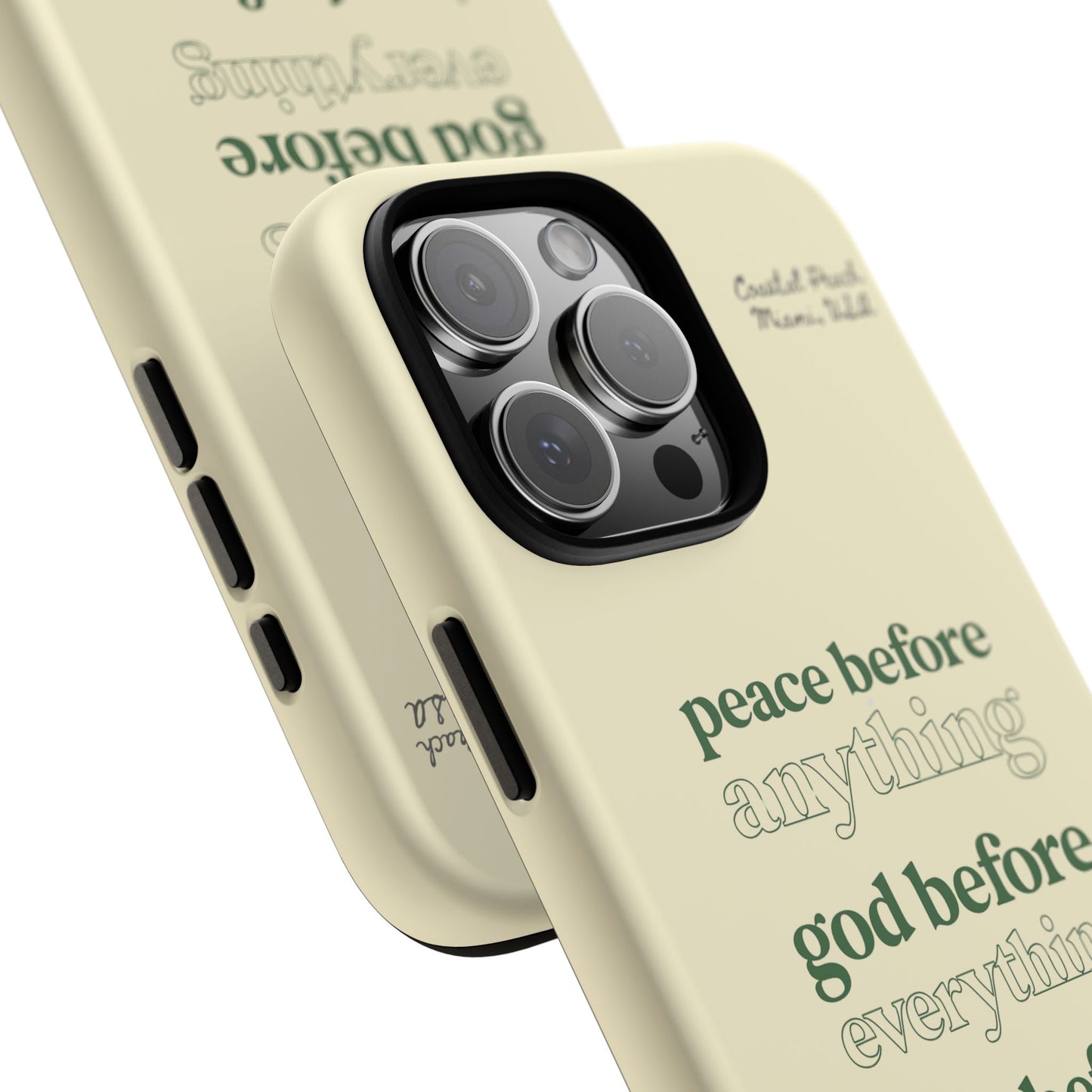 Peace, God, Love Tough iPhone Case