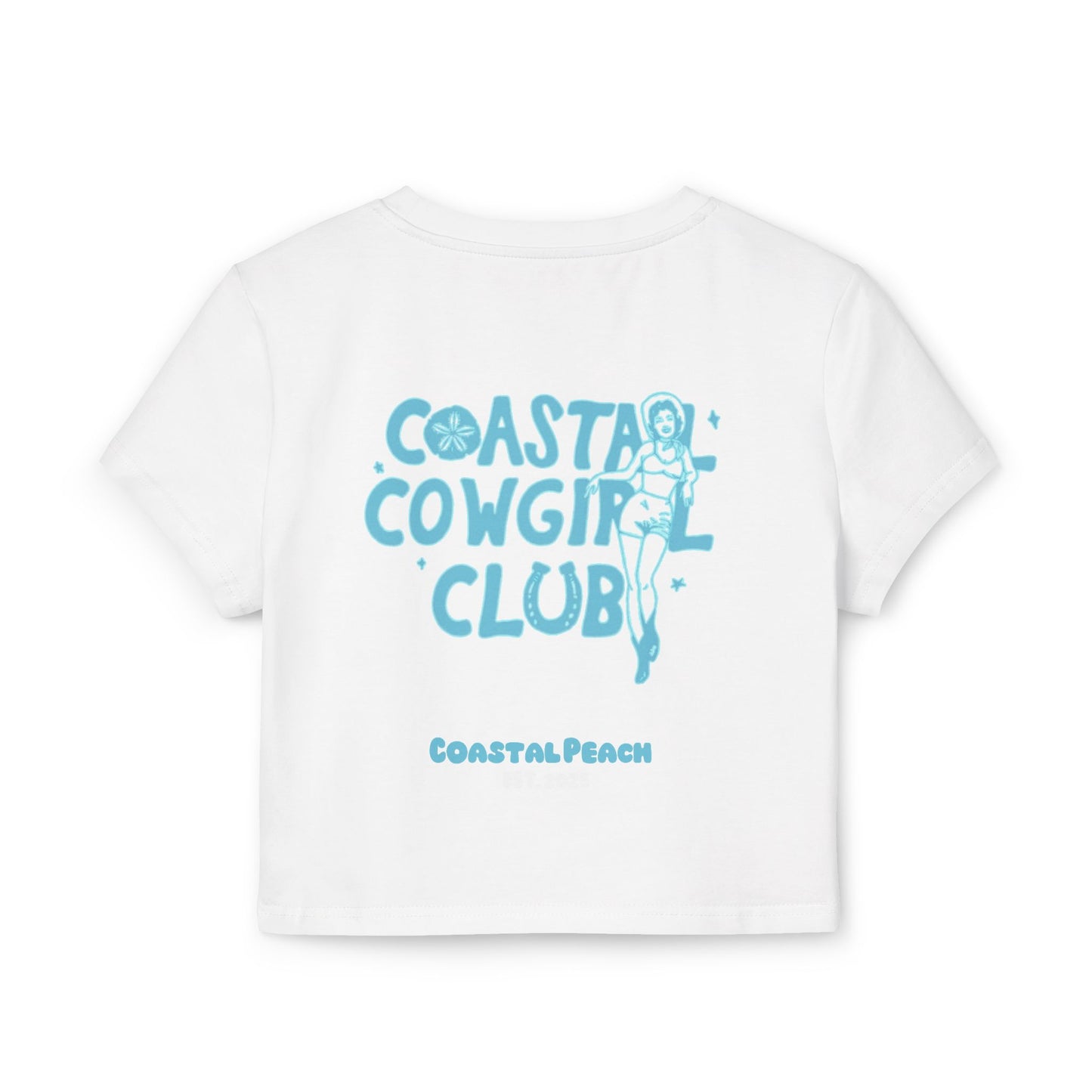 Beach Trails Coastal Cowgirl Club Cropped Tee