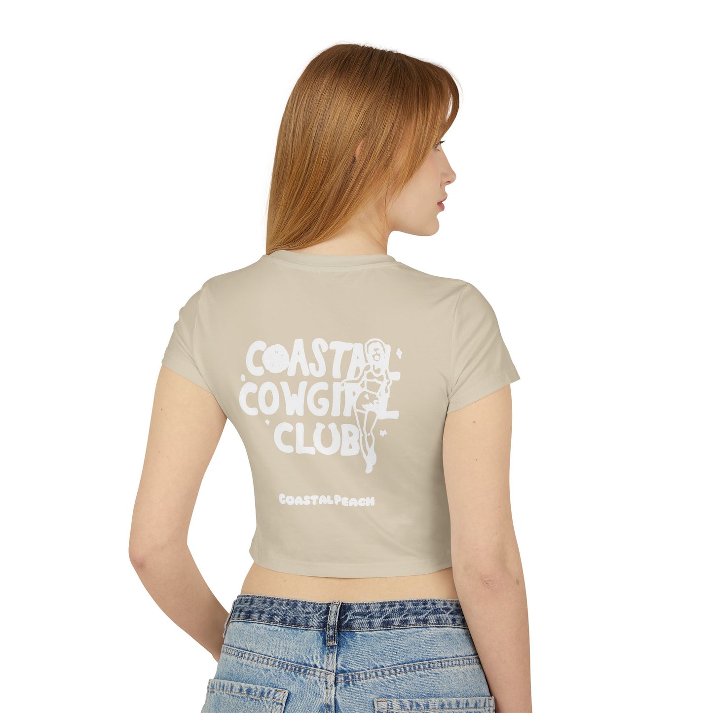 Beach Trails Coastal Cowgirl Club Cropped Tee