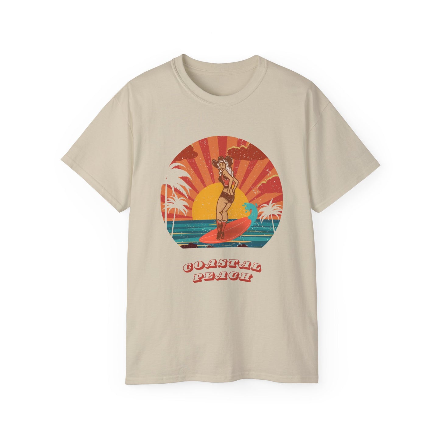 Sunset Surfin Oversized Tee