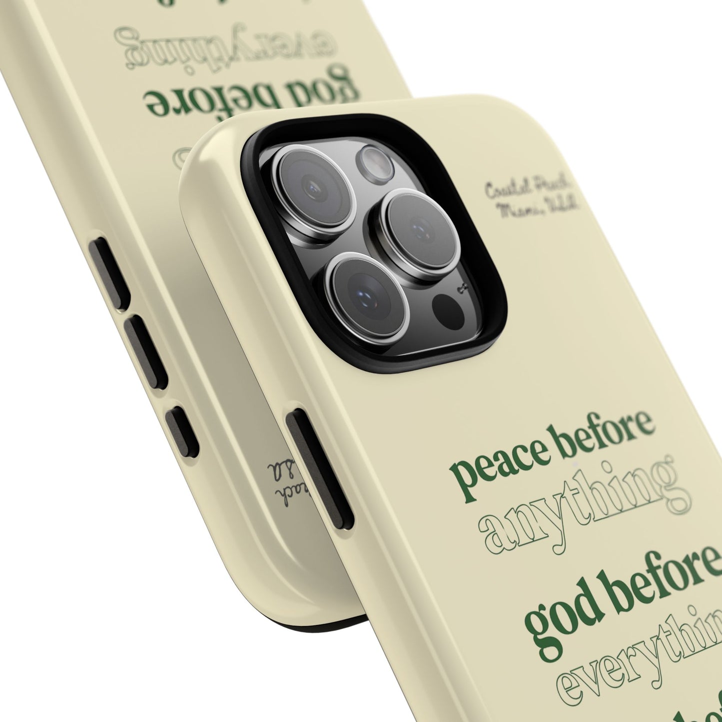 Peace, God, Love Tough iPhone Case