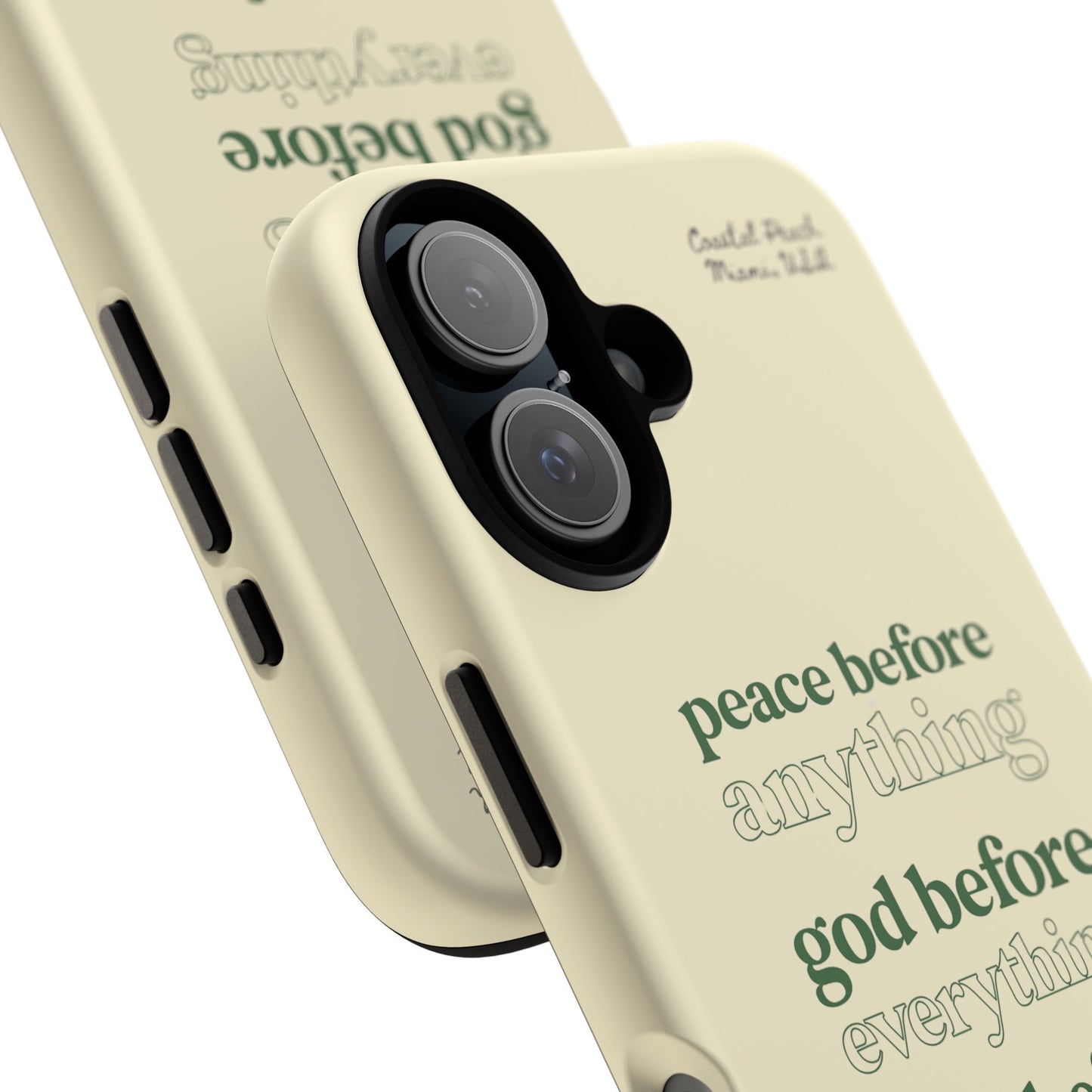 Peace, God, Love Tough iPhone Case