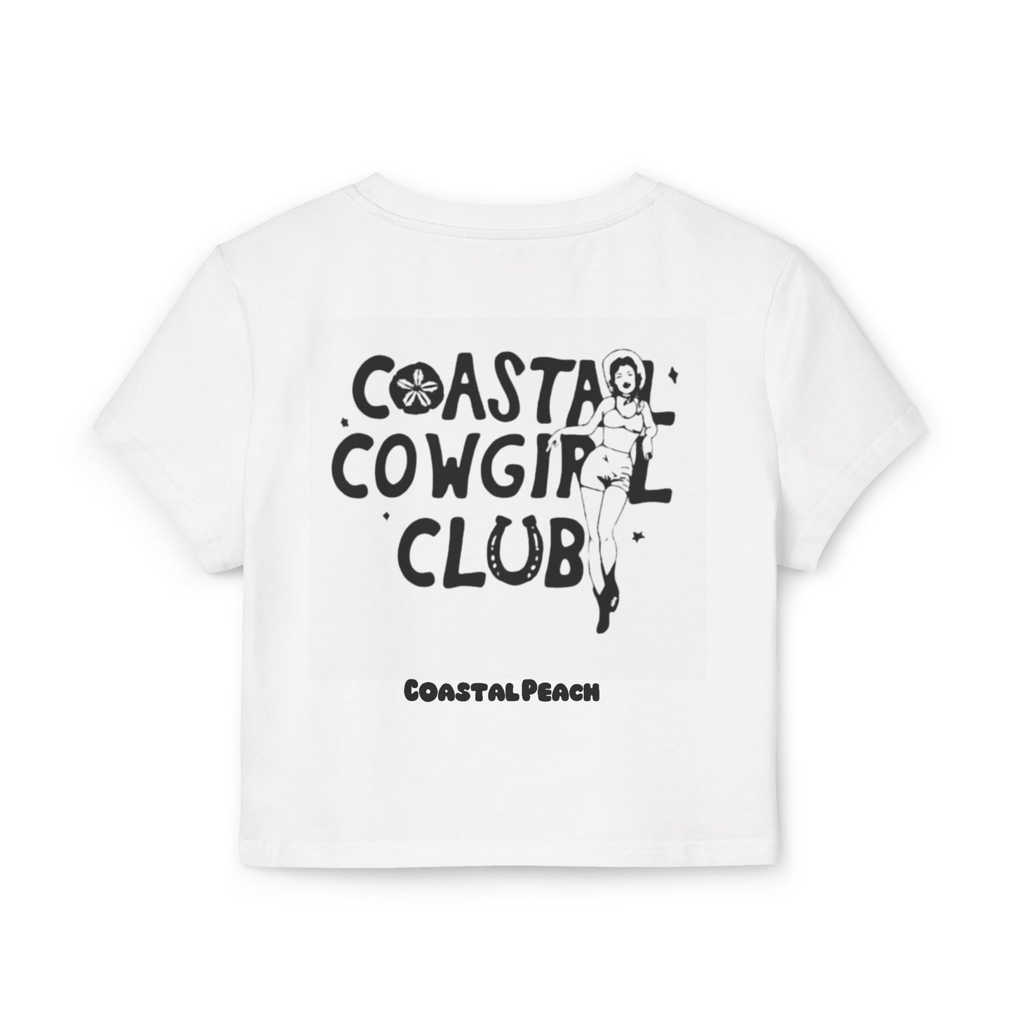 Surf On Coastal Cowgirl Club Cropped Tee