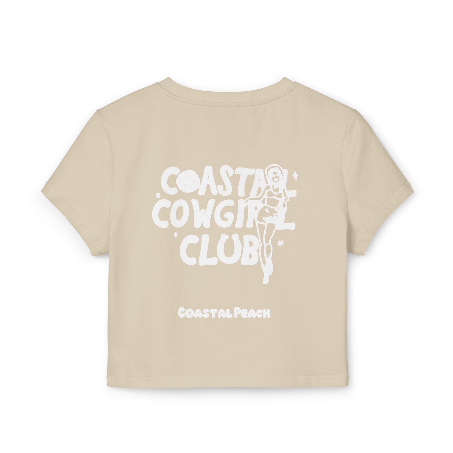 Beach Trails Coastal Cowgirl Club Cropped Tee