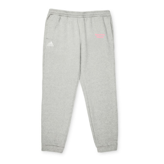 Coastal Peach Heather Grey Adidas Joggers