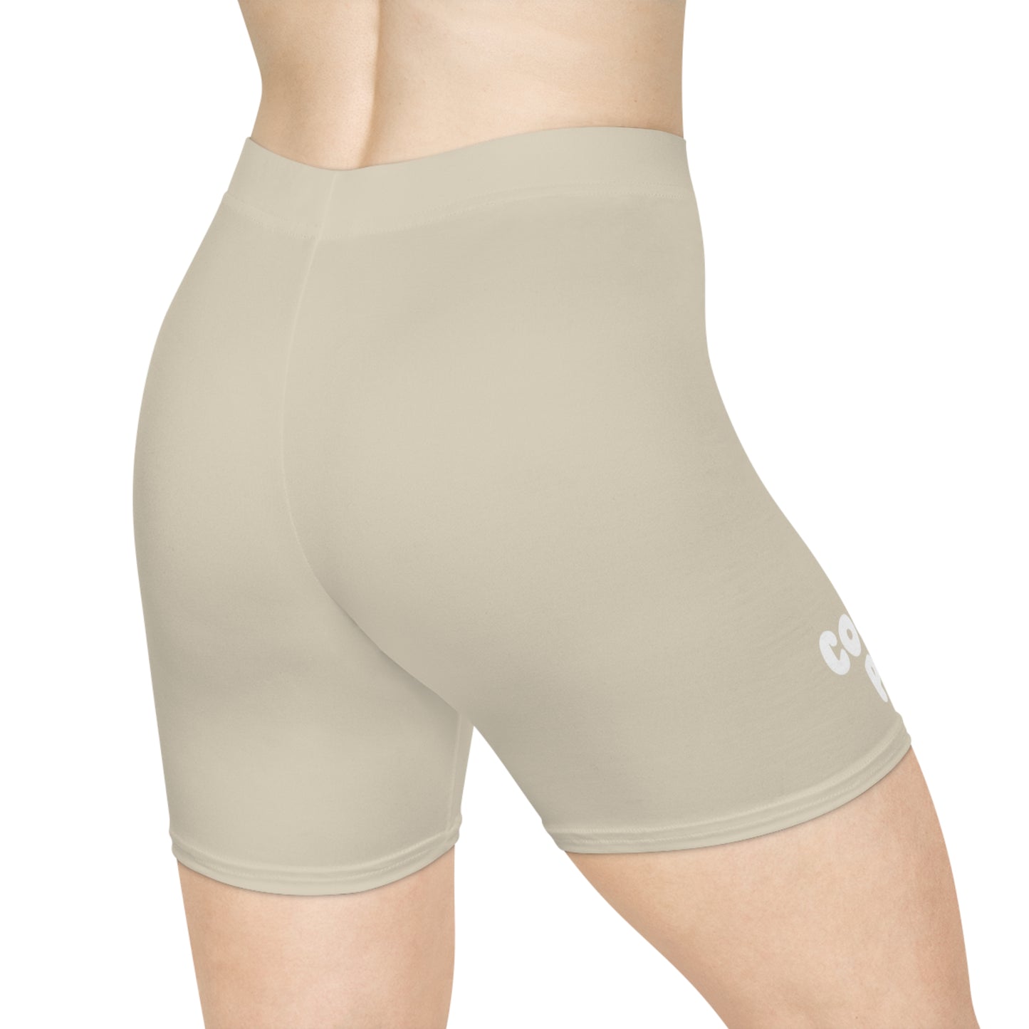 Coastal Peach Bike Shorts Sand