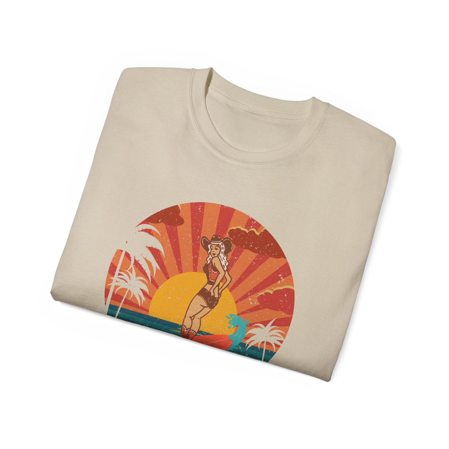 Sunset Surfin Oversized Tee