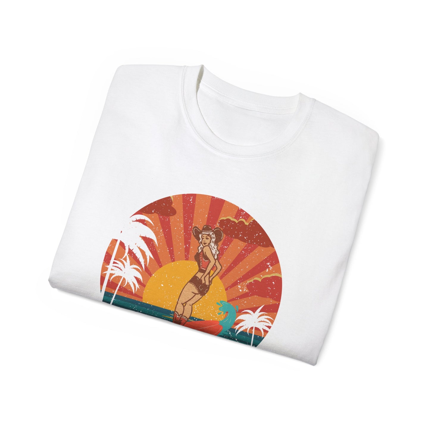 Sunset Surfin Oversized Tee