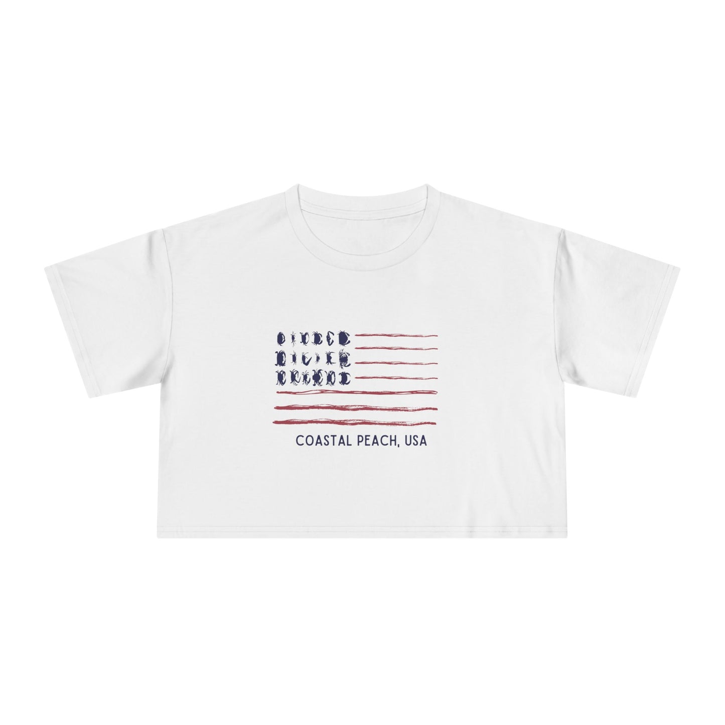 Stars, Stripes & Crabs Crop Tee