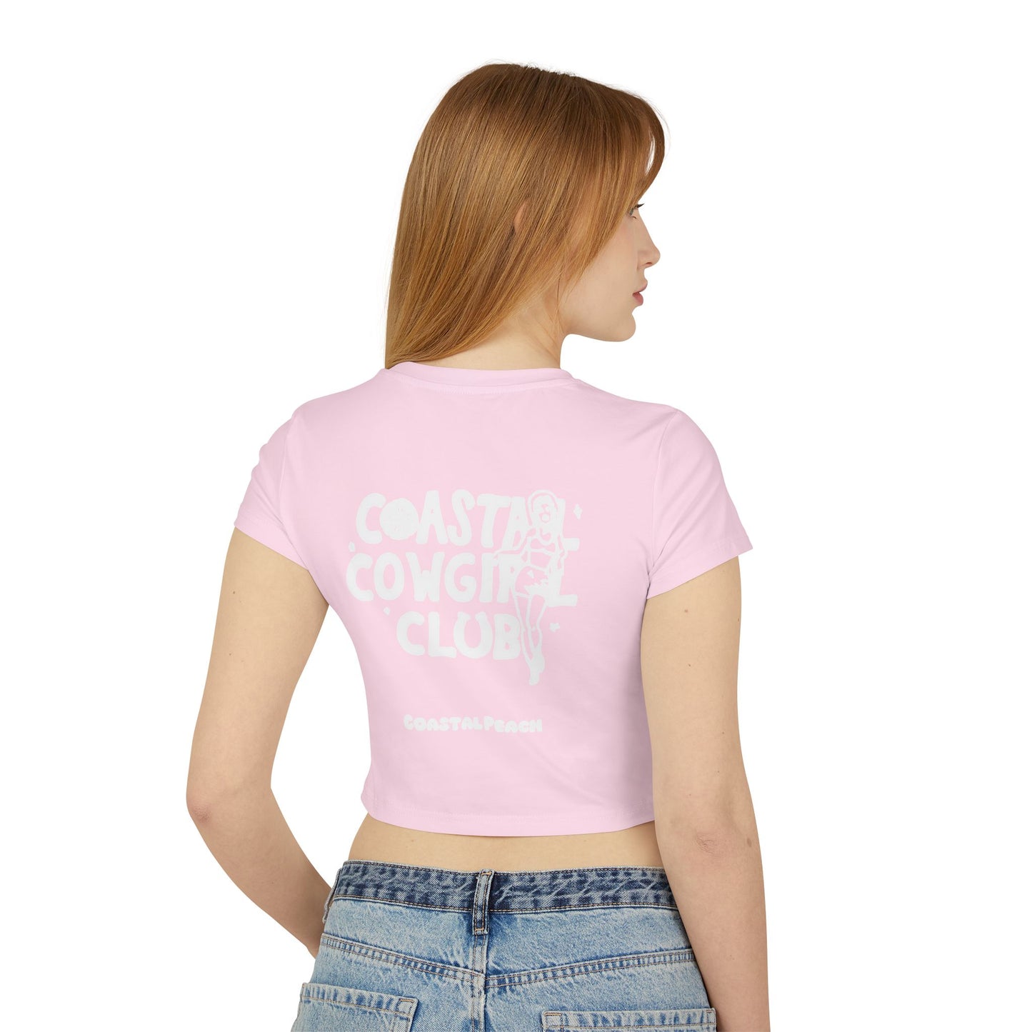 Beach Trails Coastal Cowgirl Club Cropped Tee