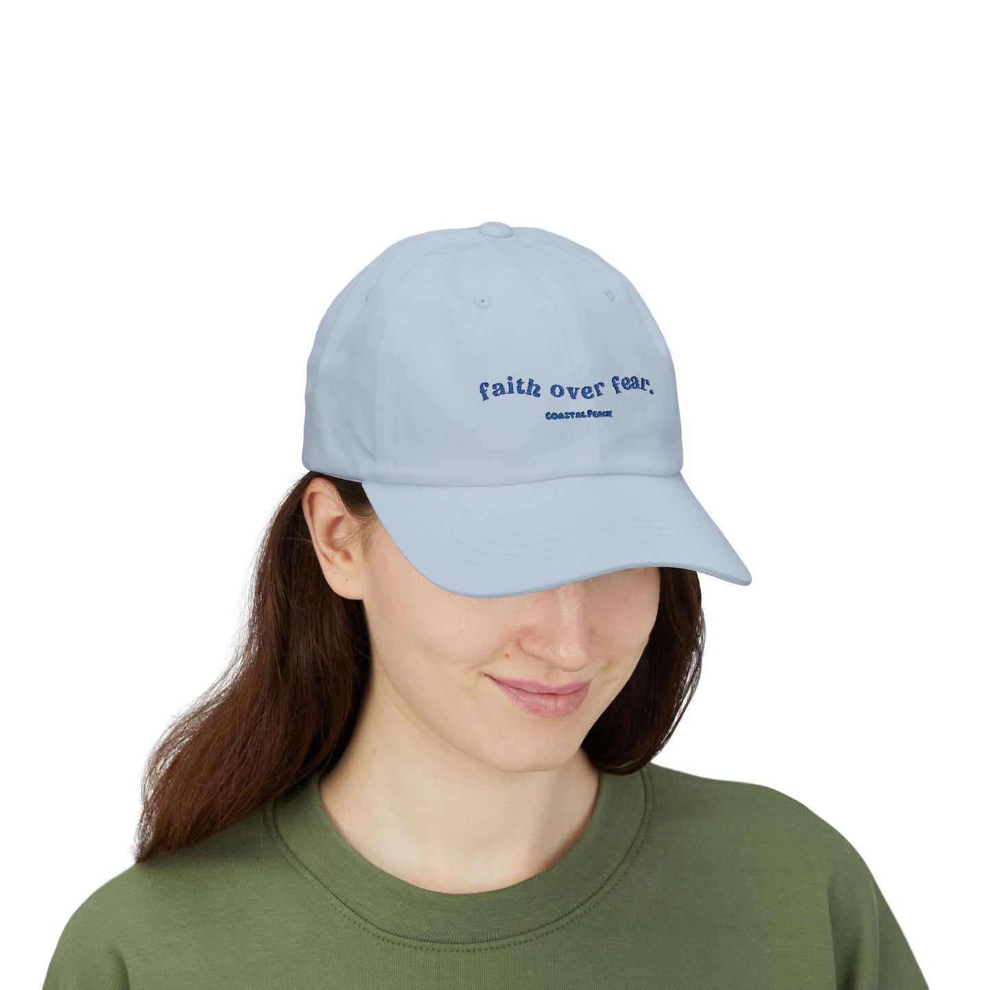 Faith Over Fear Embroidered Dad Hat