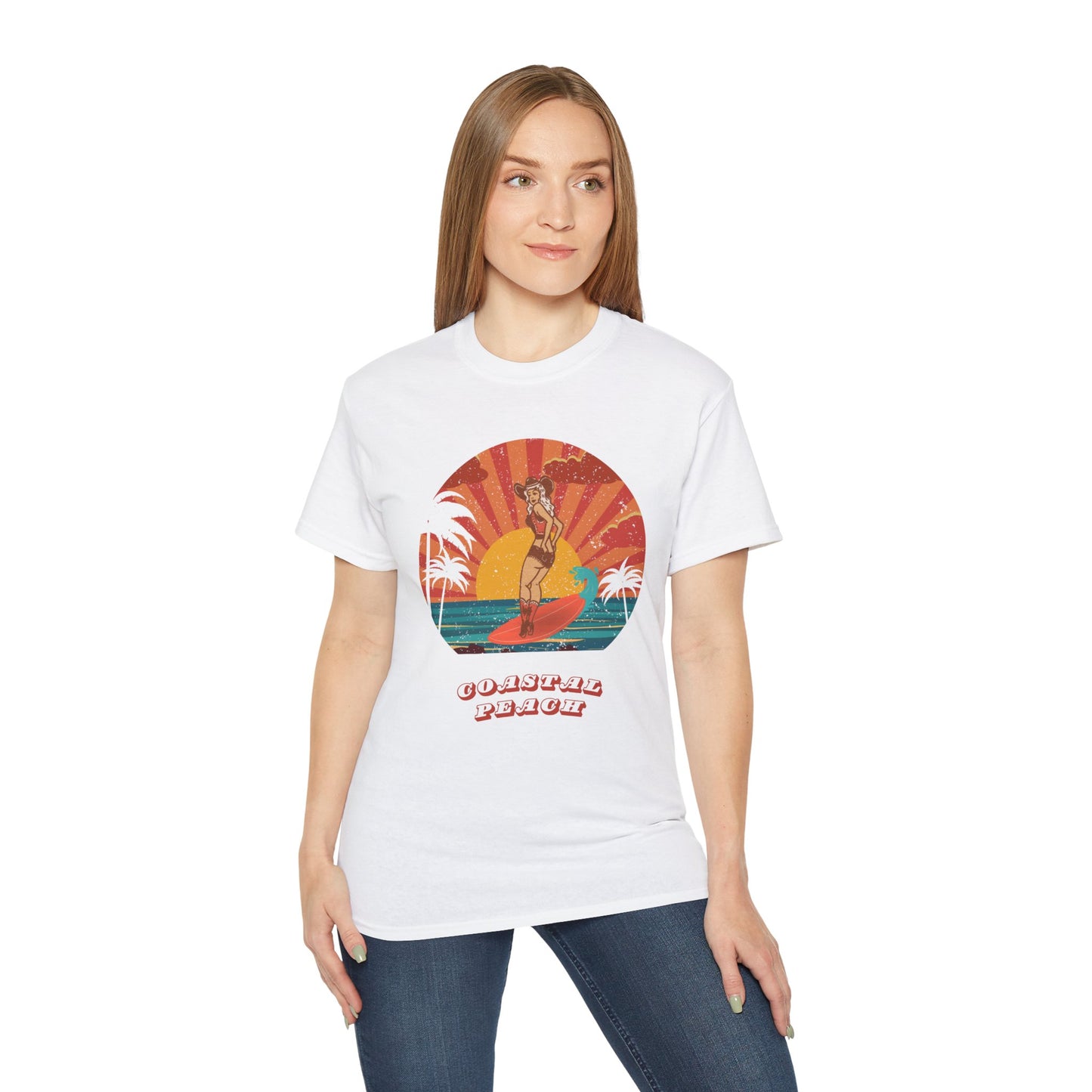 Sunset Surfin Oversized Tee