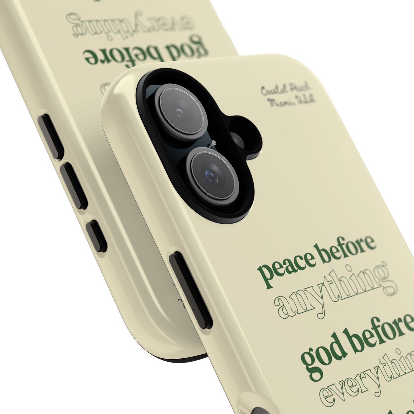 Peace, God, Love Tough iPhone Case