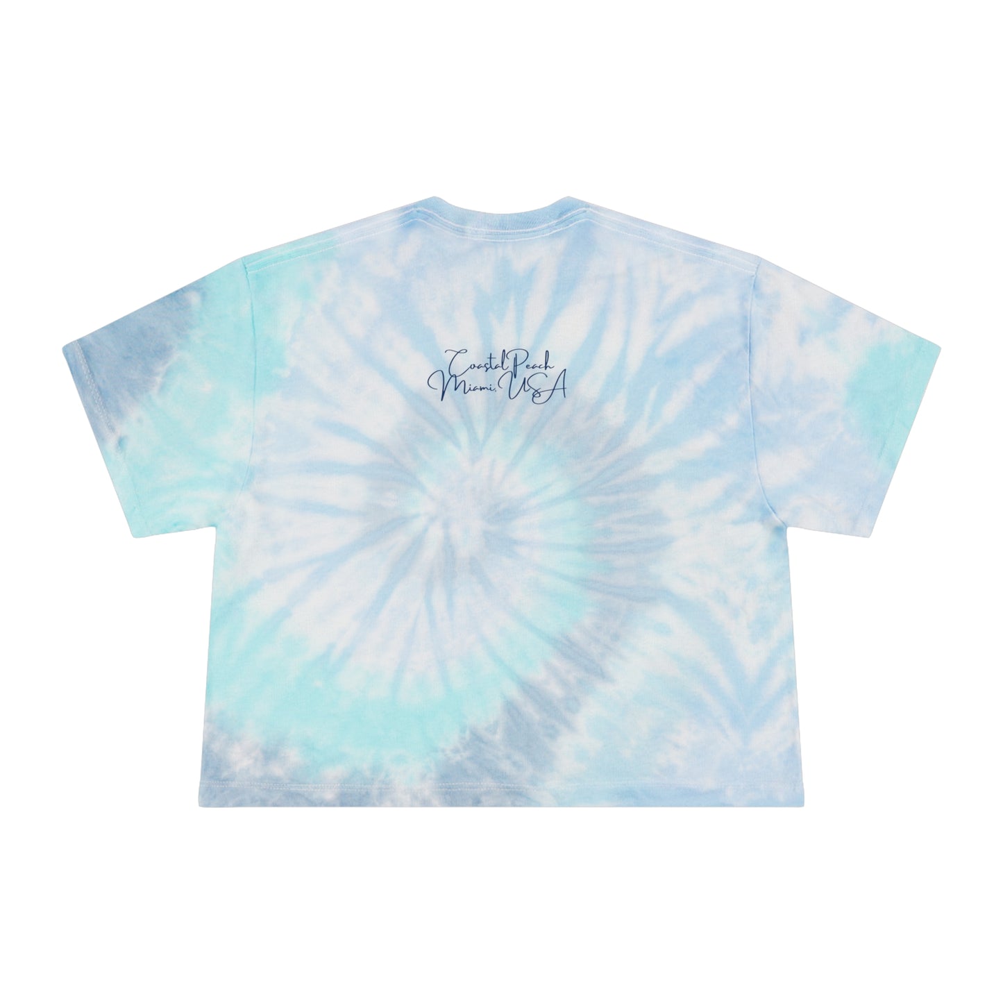 Mermaid in a Glass Cropped Tie-Dye Tee