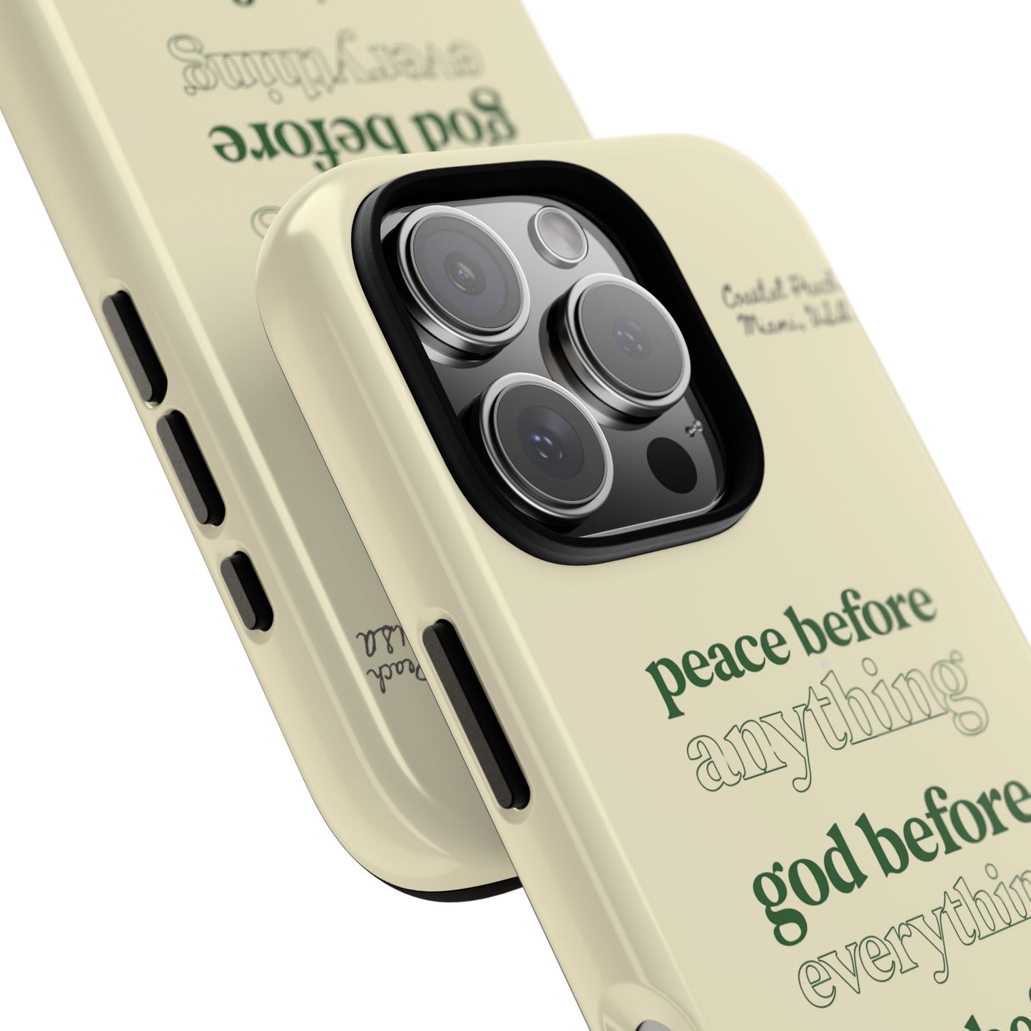 Peace, God, Love Tough iPhone Case