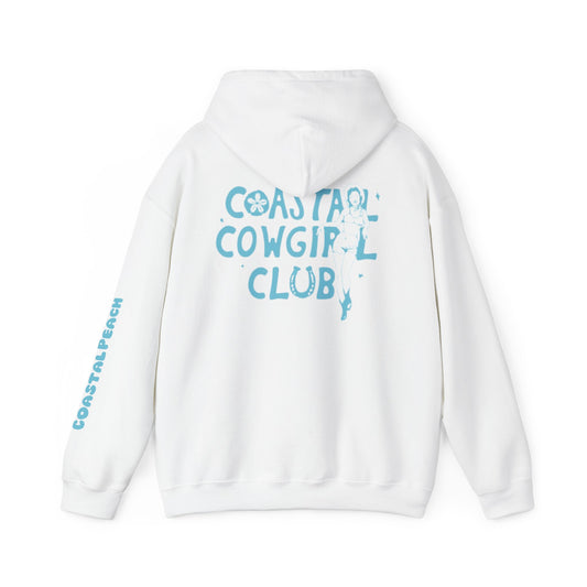 Coastal Cowgirl Club Hooded Sweatshirt White