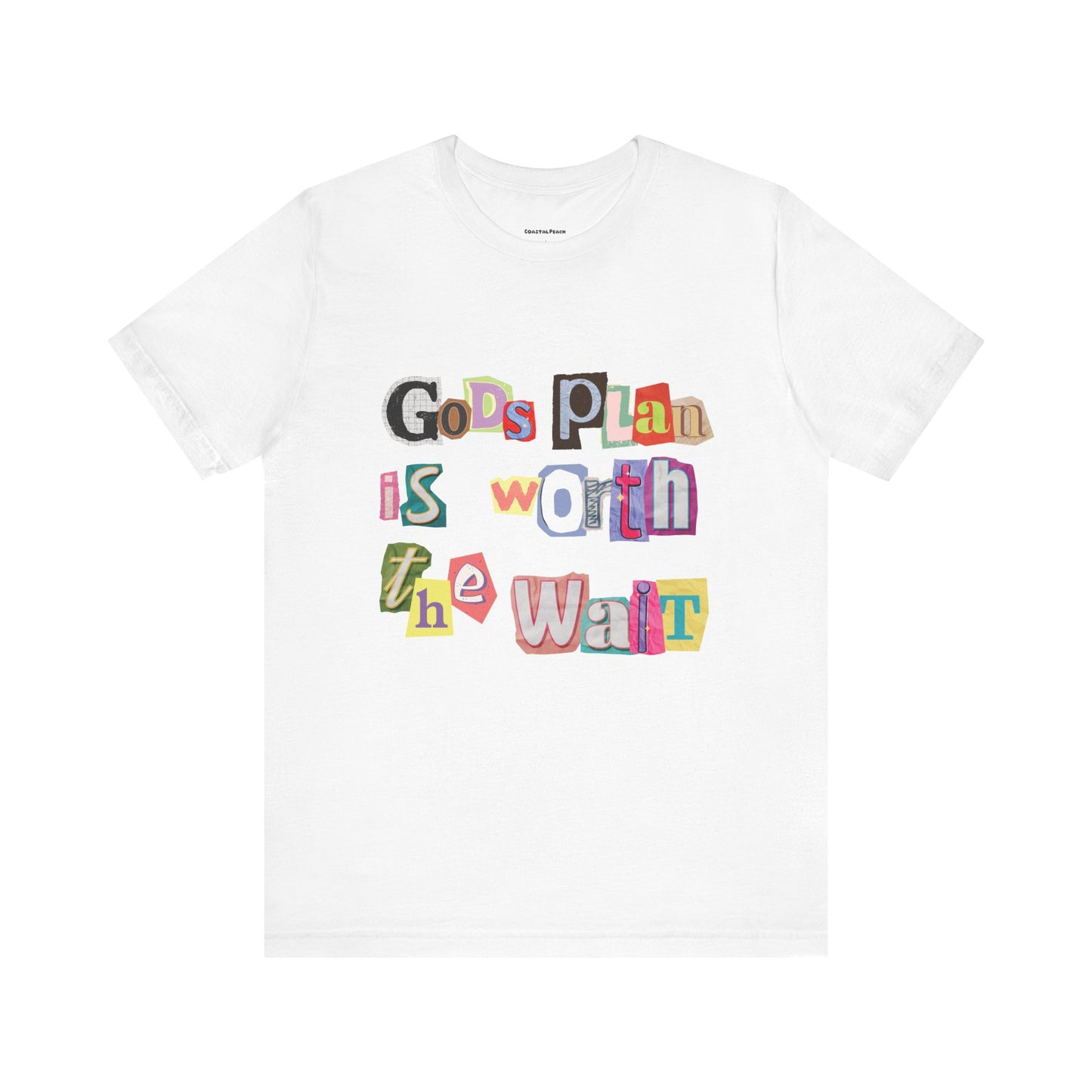 God’s Plan is Worth the Wait Oversized Tee White