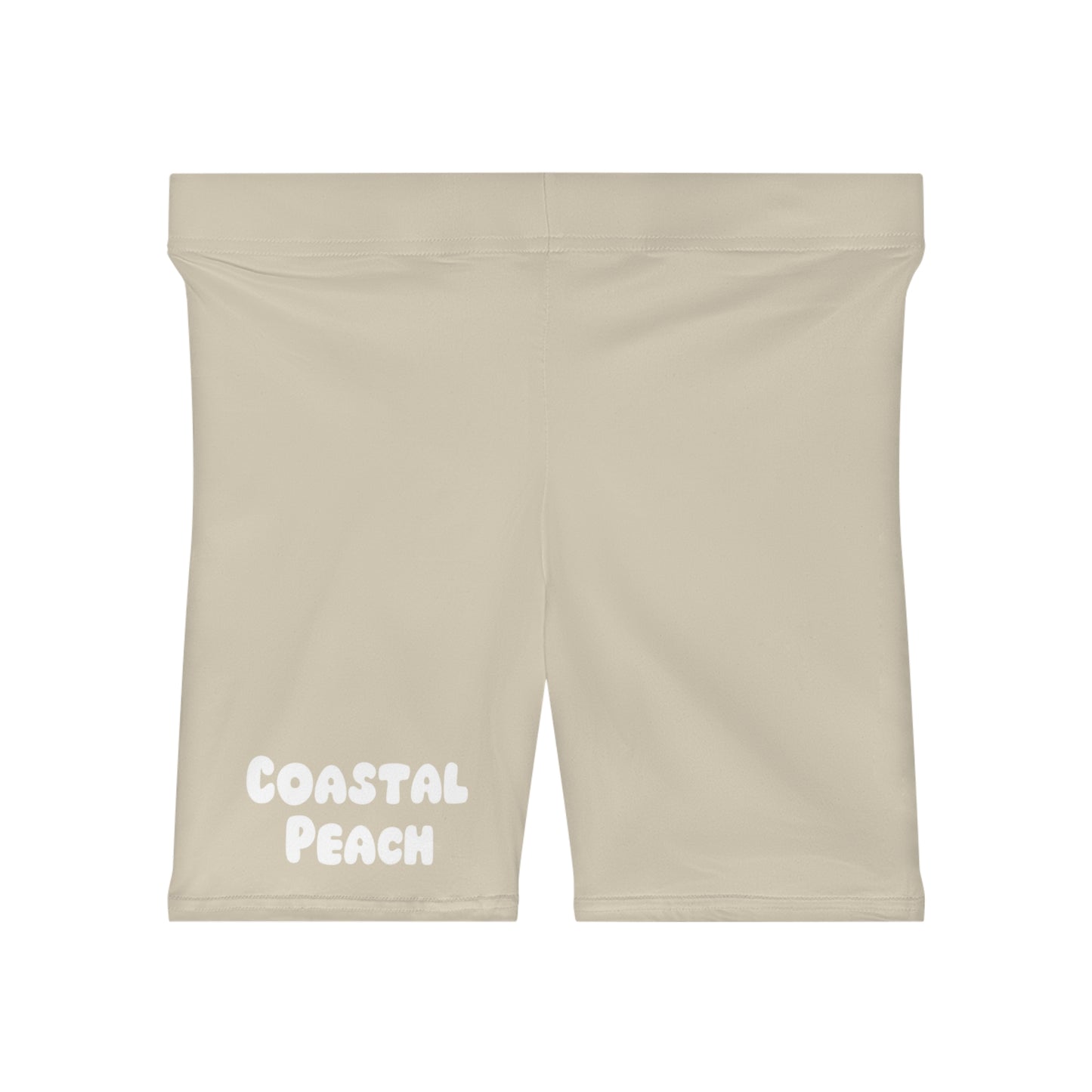 Coastal Peach Bike Shorts Sand